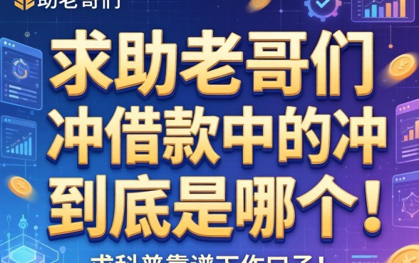 求助老哥们，冲借款中的冲到底是哪个字？求科普靠谱下款口子！