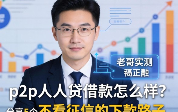 老哥实测：p2p人人贷借款怎么样？分享5个不看征信的下款路子