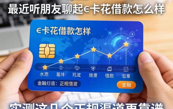 最近听朋友聊起e卡花借款怎么样，实测这几个正规渠道更靠谱