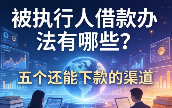 被执行人借款办法有哪些？分享五个还能下款的渠道