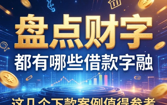 盘点财字都有哪些借款软件，这几个下款案例值得参考