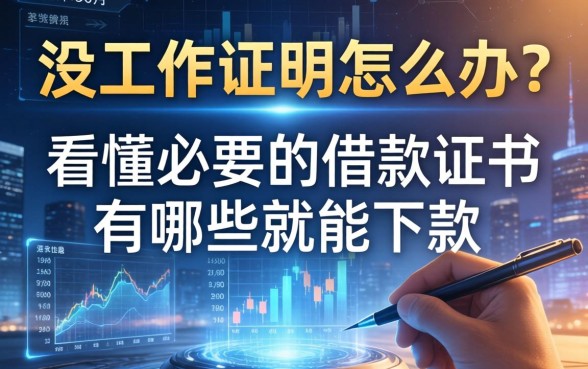 没工作证明怎么办？看懂必要的借款凭证有哪些就能下款
