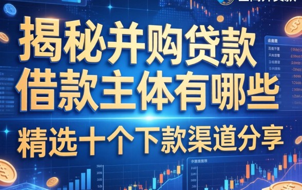 揭秘并购贷款借款主体有哪些，精选十个下款渠道分享