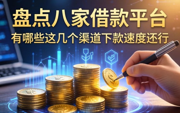 盘点八家借款平台有哪些，这几个渠道下款速度还行
