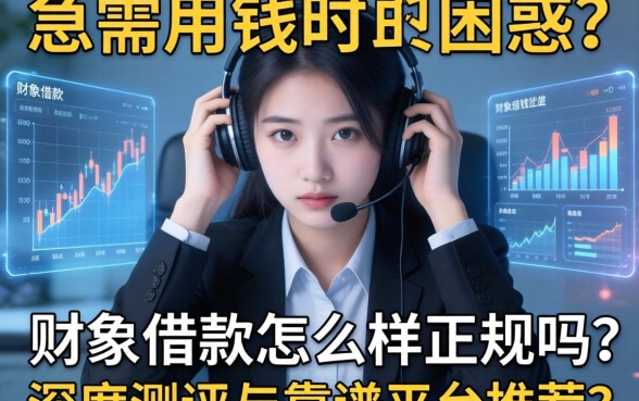 急需用钱时的困惑：财象借款怎么样正规吗？深度测评与靠谱平台推荐
