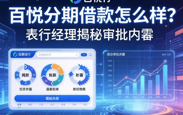 百悦分期借款怎么样？支行经理揭秘审批内幕