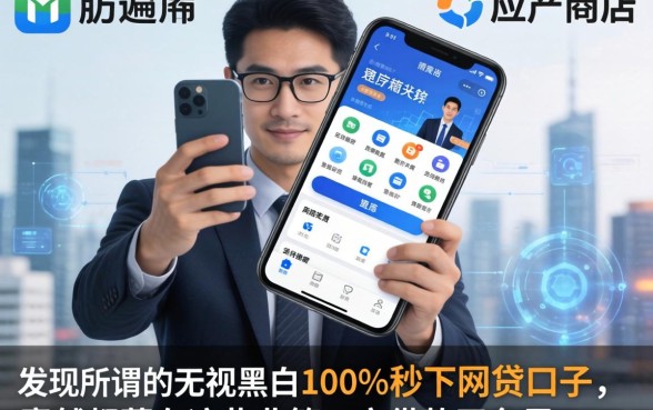 我翻遍了手机应用商店，发现所谓的无视黑白100%秒下网贷口子，竟然都藏在这些非第三方借款平台里