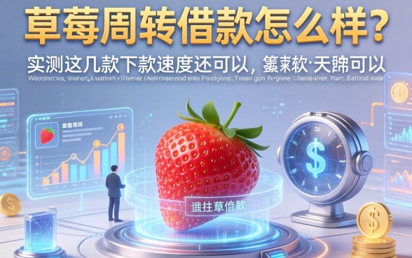 草莓周转借款怎么样？实测这几款下款速度还可以