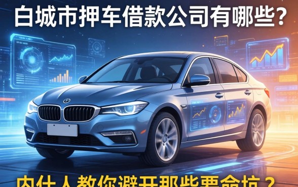 白城市押车借款公司有哪些？内行人教你避开那些要命的坑