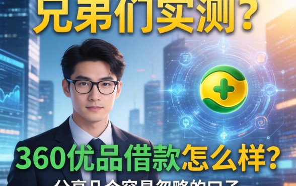 兄弟们实测：360优品借款怎么样？分享几个容易忽略的口子