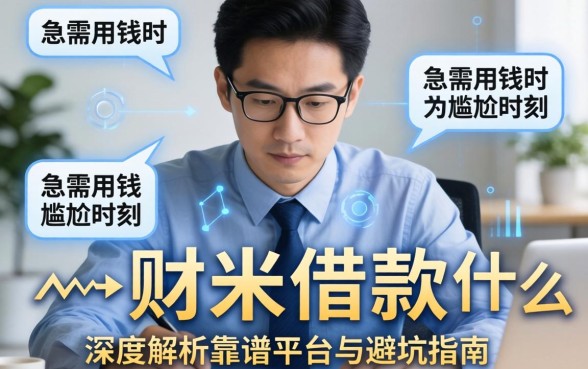 急需用钱时的尴尬时刻，财米借款怎么样？深度解析靠谱平台与避坑指南