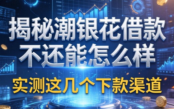 揭秘潮银花借款不还能怎么样，实测这几个下款渠道