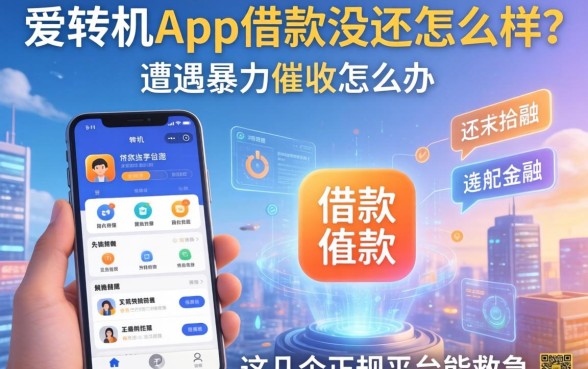 爱转机app借款没还怎么样？遭遇暴力催收怎么办？这几个正规平台能救急