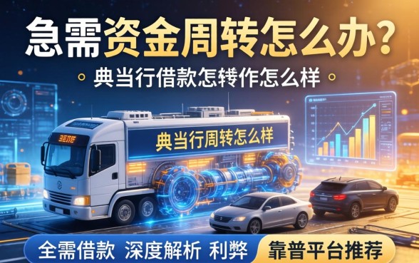 急需资金周转怎么办？典当行借款怎么样？深度解析利弊与靠谱平台推荐