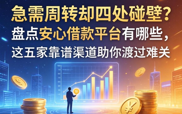 急需周转却四处碰壁？盘点安心借款平台有哪些，这五家靠谱渠道助你渡过难关