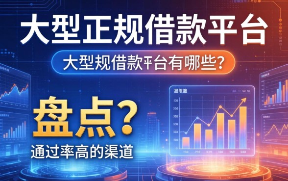 大型正规借款平台有哪些？盘点两个通过率高的渠道