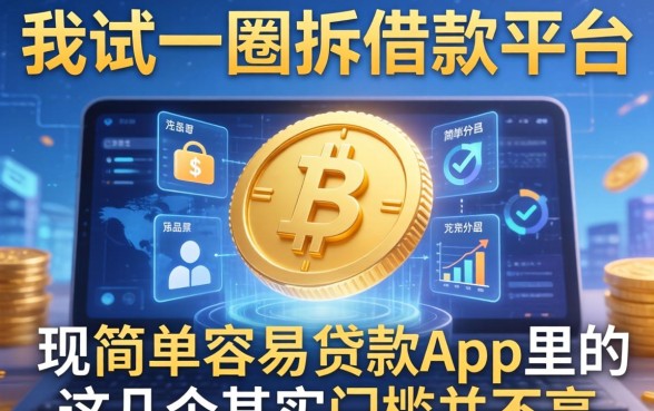 我试了一圈拆借款平台，发现简单容易贷款app里的这几个其实门槛并不高