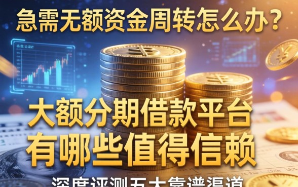 急需大额资金周转怎么办？大额分期借款平台有哪些值得信赖？深度评测五大靠谱渠道