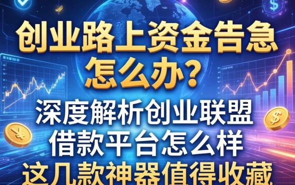 创业路上资金告急怎么办？深度解析创业联盟借款平台怎么样，这几款神器值得收藏