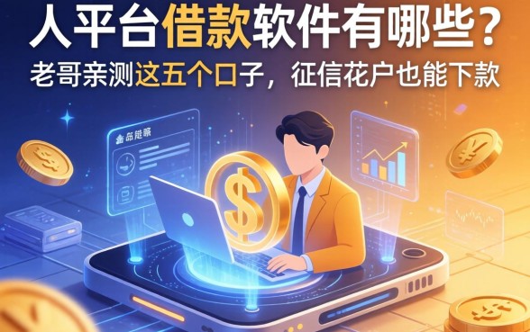 大平台借款软件有哪些？老哥亲测这五个口子，征信花户也能下款