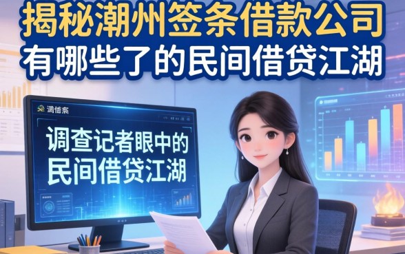 揭秘潮州签条借款公司有哪些：一个调查记者眼中的民间借贷江湖