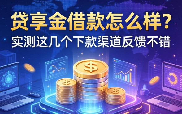 贷享金借款怎么样？实测这几个下款渠道反馈不错