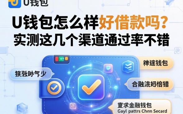 u钱包怎么样好借款吗？实测这几个渠道通过率不错