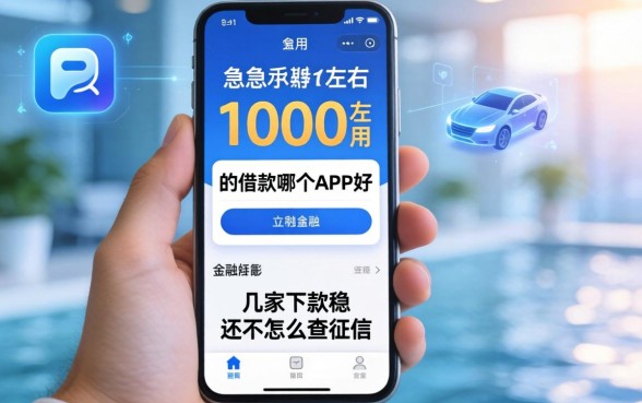 手里急用1000左右的借款哪个app好，这几家下款稳还不怎么查征信