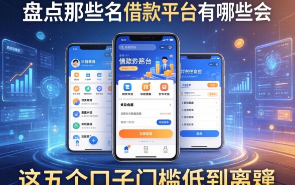 盘点那些出名借款平台有哪些软件，这五个口子门槛低到离谱