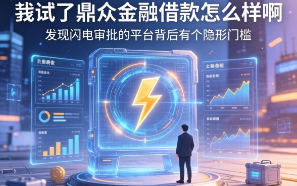 我试了鼎众金融借款怎么样啊，发现闪电审批的平台背后有个隐形门槛
