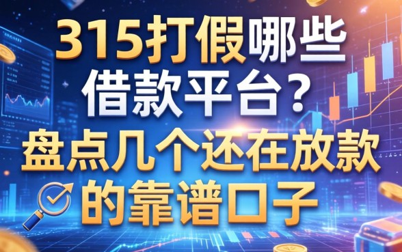 315打假哪些借款平台？盘点几个还在放款的靠谱口子