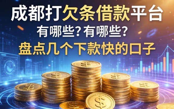 成都打欠条借款平台有哪些？盘点几个下款快的口子