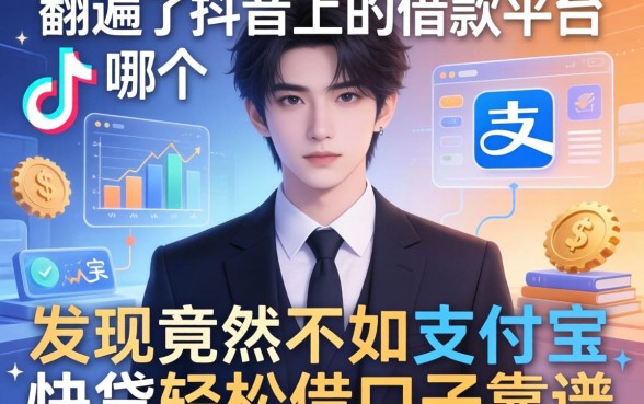 我翻遍了抖音上的借款平台是哪个，发现竟然不如支付宝快贷轻松借口子靠谱