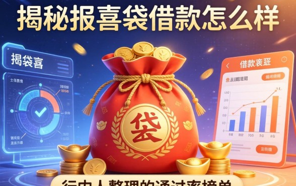 揭秘报喜袋借款怎么样，行内人整理的通过率榜单