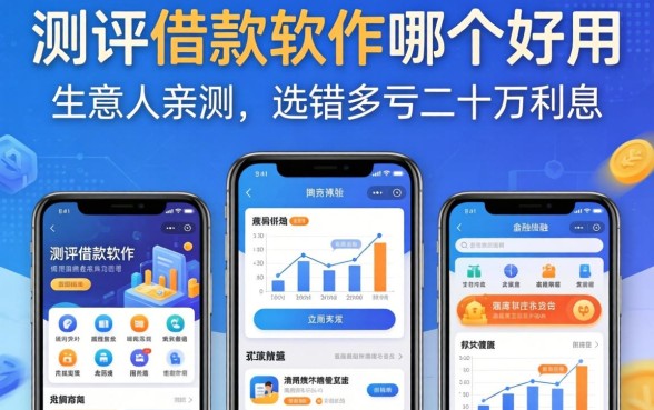 测评借款软件哪个好用：生意人亲测，选错多亏二十万利息