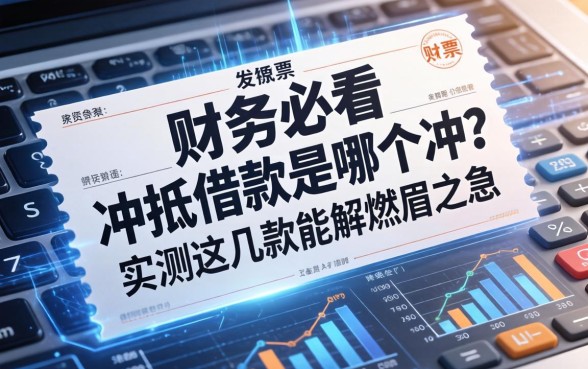 财务必看：发票冲抵借款是哪个冲？实测这几款能解燃眉之急