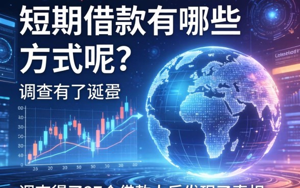 短期借款有哪些方式呢？我调查了37个借款人后发现了真相