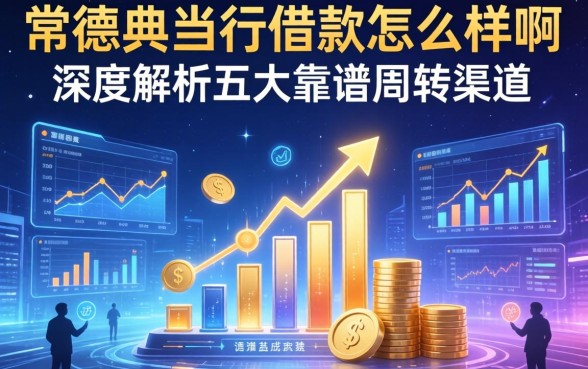 常德典当行借款怎么样啊？深度解析五大靠谱周转渠道