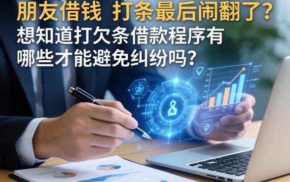 朋友借钱不打条最后闹翻了？想知道打欠条借款程序有哪些才能避免纠纷吗？