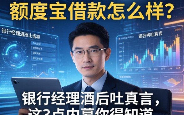 额度宝借款怎么样？银行经理酒后吐真言，这3点内幕你得知道