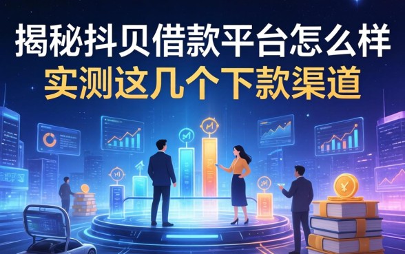 揭秘抖贝借款平台怎么样：实测这几个下款渠道