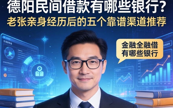 德阳民间借款有哪些银行？老张亲身经历后的五个靠谱渠道推荐