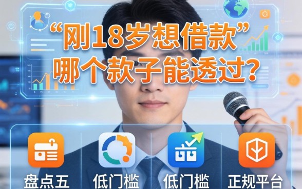 刚满18周岁想借款哪个软件能通过？盘点五个低门槛正规平台