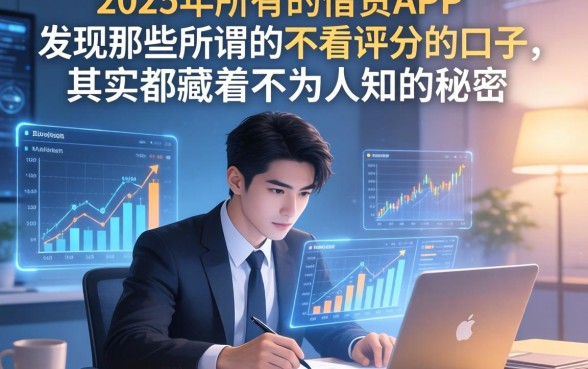 我翻遍了2025年所有的借贷APP，发现那些所谓的不看评分的口子，其实都藏着不为人知的秘密