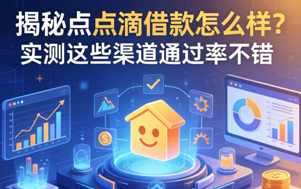 揭秘点点滴借款怎么样？实测这些渠道通过率不错