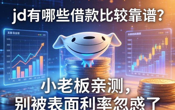 jd有哪些借款比较靠谱？小老板亲测，别被表面利率忽悠了