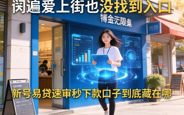 我翻遍爱上街也没找到入口，新号易贷速审秒下款口子到底藏在哪
