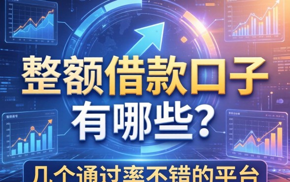 大额的借款口子有哪些？整理了几个通过率不错的平台