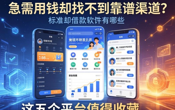 急需用钱却找不到靠谱渠道？标准的借款软件有哪些？这五个平台值得收藏