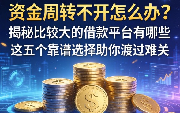 资金周转不开怎么办？揭秘比较大的借款平台有哪些，这五个靠谱选择助你渡过难关
